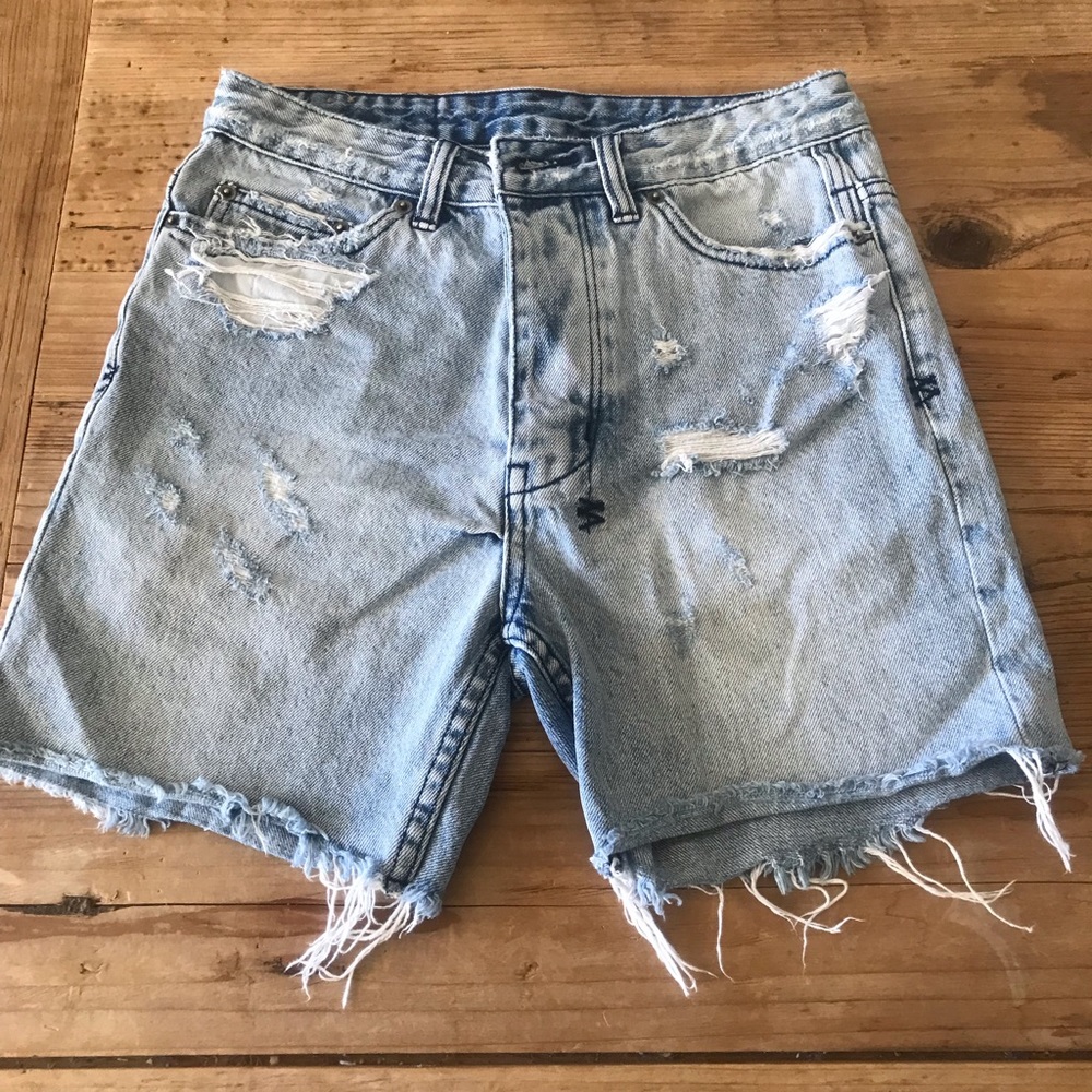 Authentic Ksubi distressed Jean shorts